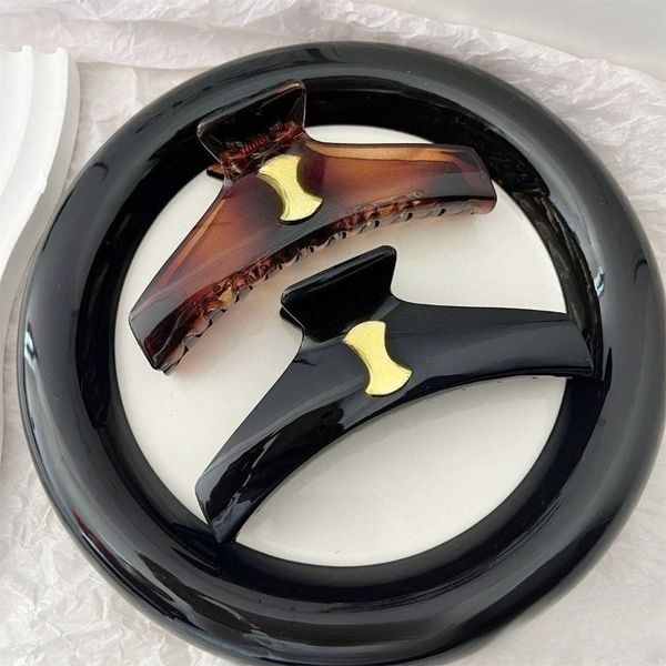 

Designer Luxurious Hair Card Metal Logo Women's Versatile Daily Hair Accessories Gifts Party Fashion Hair Accessories