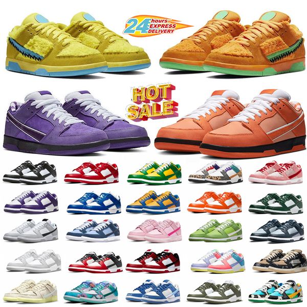 

designer casual shoes mens for womens low Lobster White Black Panda Grey Fog Rose what the Medium Soft Pink trainers sneakers chaussures schoenen 36-45