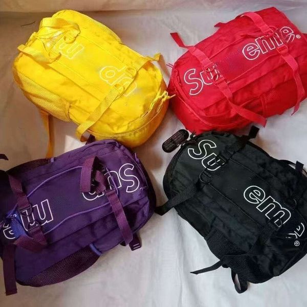 

backpack school Outdoor Messenger Bags Unisex Fanny Pack Crossbody Shoulder Bag pochette Multiple pockets fashion student bag ydz, Purple