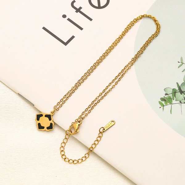 

Never Fading Gold Plated Brand  Pendants Necklaces Stainless Steel Letter Choker Pendant Necklace Beads Chain Famous Jewelry, Lavender