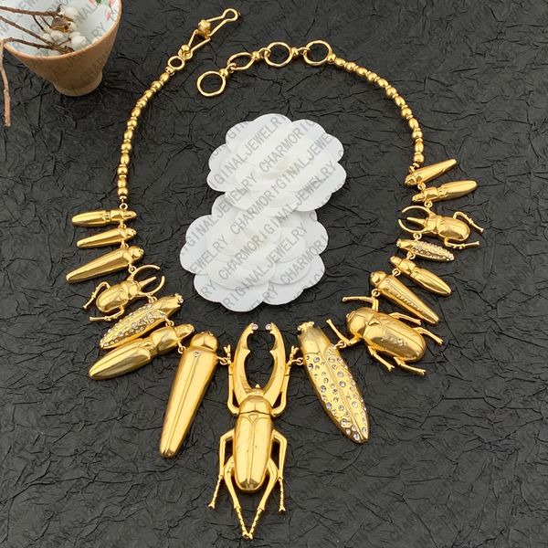 

schiaparellinecklace designer necklace women beetle necklaces vintage inspired luxury jewelry designer for women art nouveau statement pendant high end gift