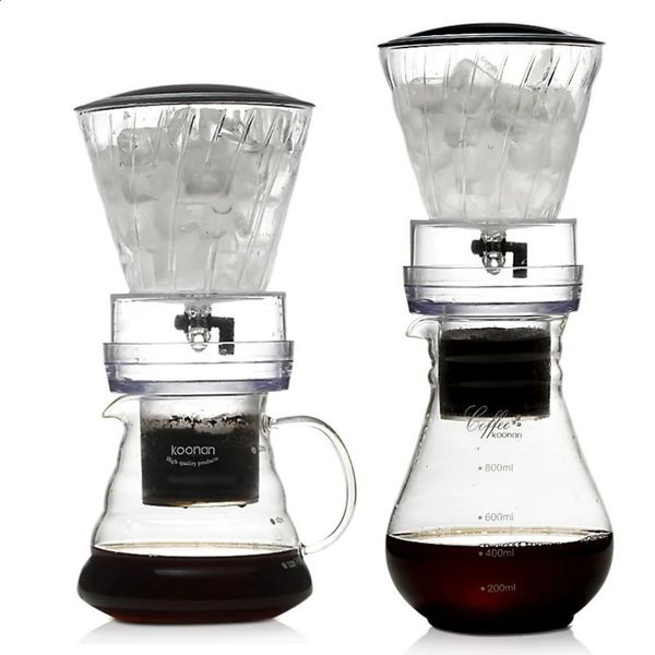 YRP Water Drip Coffee Machine Reusable Filter Tools Glass Espresso Coffee Dripper Pot Ice Cold Brew Coffee Maker BDH-04 250408
