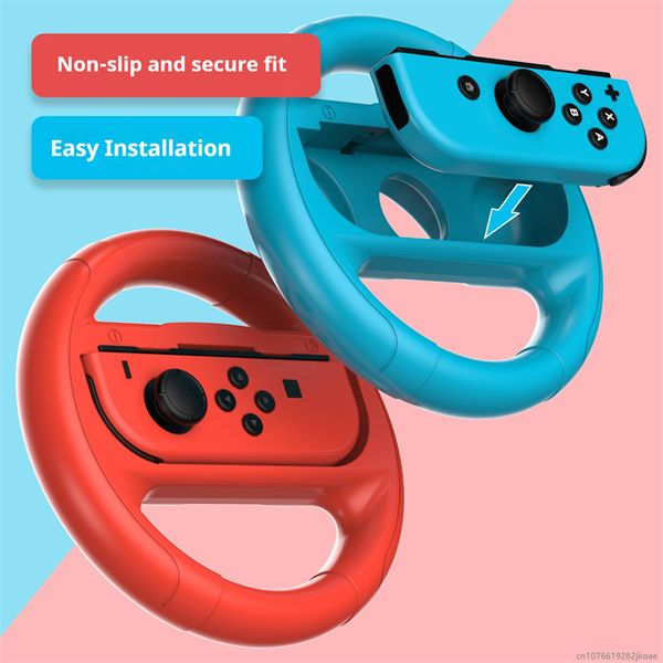 Wholesale Game Wheels NS Switch 2 Accessories Joy-Con Controller Joystick Grip Racing Game Steering Wheel Gamepad for Nintendo Switch