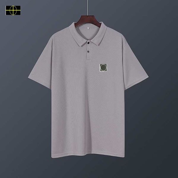 Large size clothing stones new men's casual short sleeved new summer t-shirt short sleeved islands plus fat enlarged loose men's half sleeved top -16