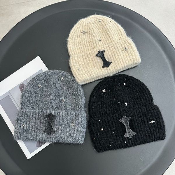 

Niche Design Knitted Hat Fashionable Winter Outdoor Leisure Versatile Hat Luxury Hat High Quality Multiple Choices, 6#