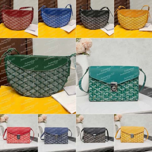 

High quanlity Luxury Bag designer bag Shoulder Bag Half-moon handbag small square bag Crossbody bag underarm bags Unisex mini bag Purse Messenger bag envelope bag, Color5