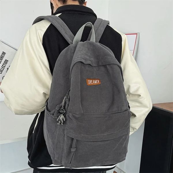 Fashion Big Backpack Lovers Travel Bagpack Women Laptop Mochila For Teenager Boys Bookbag College School Bag Men Rucksack 240925Z