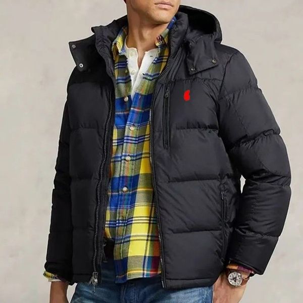 

Designer Polos Puffer Jacket Mens Jacket Embroidery Letters Down Coats Thickening autumn awinter keep warm Outdoor Hooded Waterproof Jacke, Black vest