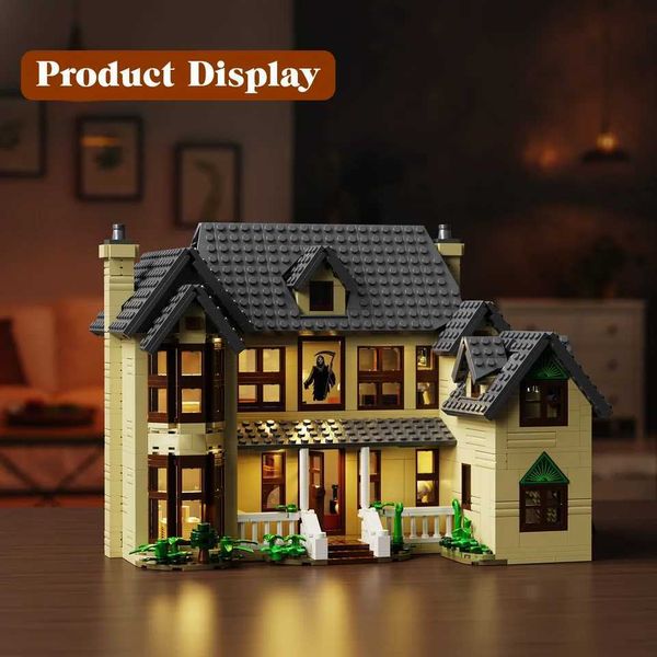 Horror House Building Block Set Scary Movie Haunted House Model Halloween Decoration Gift for Film Fans Man1275Pcs F250928