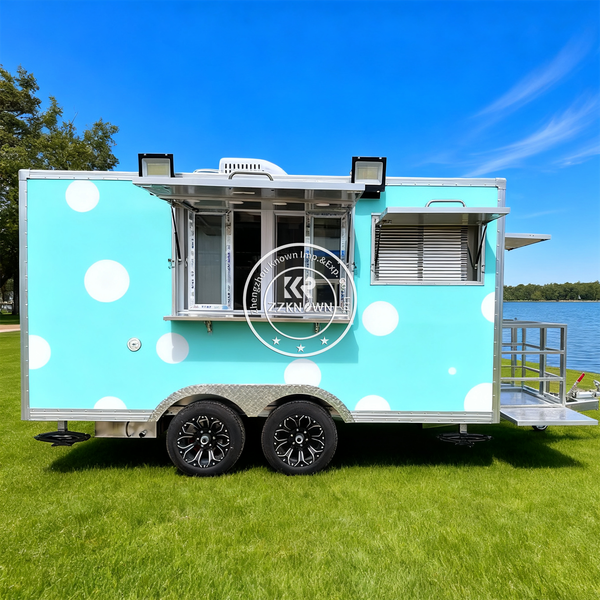

Concession Food Truck Mobile Catering Trailer Full Kitchen Ice Cream Cart Customized Mobile Food Trailer For Sale