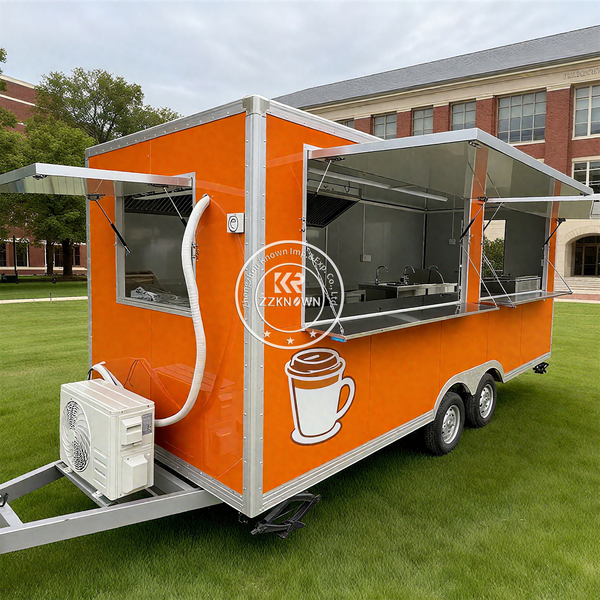 

Mobile Outdoor Food Truck With Full Kitchen Pizza Coffee Hot Dog Cart China Concession Street Food Trailer For Sale