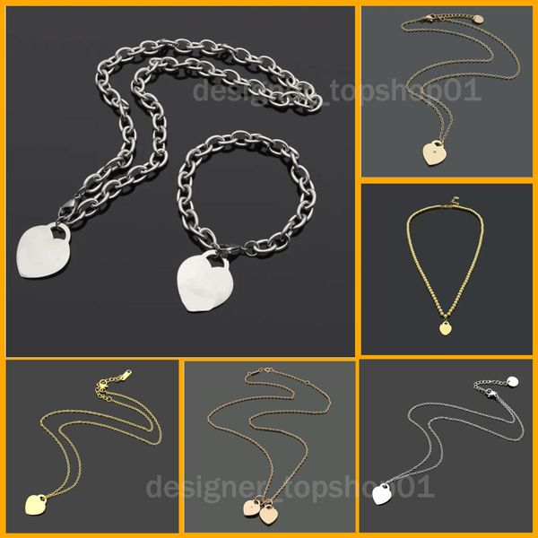 

womens necklace bracelet designer jewelry sets for women birthday christmas gift wedding statement pendant OT button guba bracelets necklaces bangle jewelrys, Gold 0