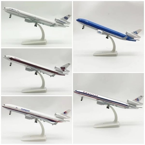 20cm alloy metal aviation Malaysia KLM UPS FedEx Thailand WorldCargo MD-11 die-casting aircraft model aircraft 241125