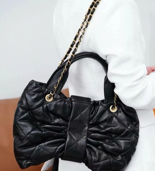 

Mirror Handmade high-quality designer bagTravel bow tote dumpling mahjong chain shoulder crossbody handbag fashion bag 2025, Bags 2