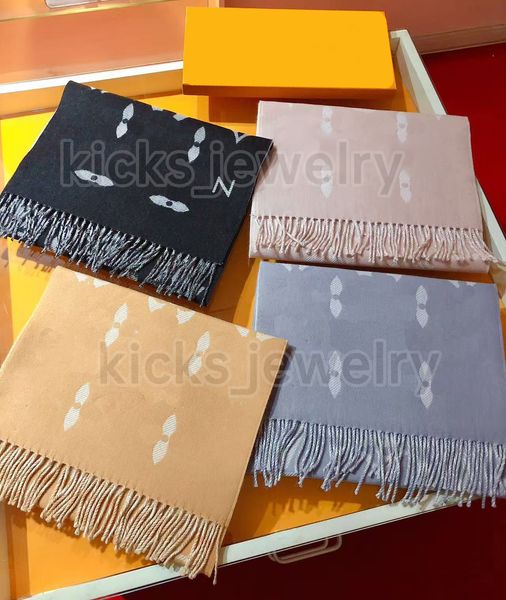 

Designer scarf winter scarf classic scarf shawl decoration fashionable classic women's imitation cashmere wool long shawl neck warm shawl with box