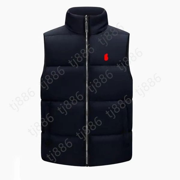 

Men's designer gilet jacket puffer vest down woman embroidery polos zip up Doudoune sans Manche vest feather filled coat keep warm, No.2