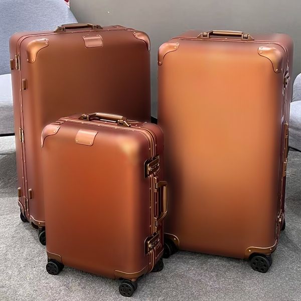 

Luxury Luggage Designer Rim0 Suitcase Trolley Case High Quality Aluminum Suitcase Large Capacity Luggage Metal Suitcase With Wheel Suitcase Set Travel Bag, Luggage bag1