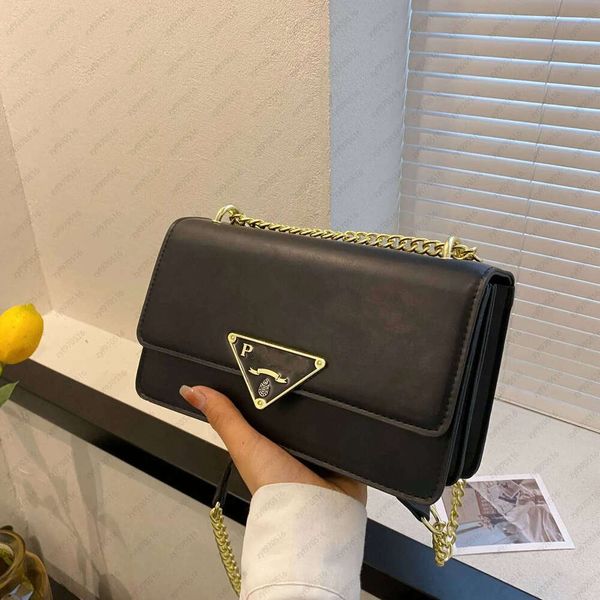 

P Shoulder For Women Fashion Chain Casual Crossbody Bags Cover Magnetic Cross Body Ladies Bag Purses Designer Woman Handbag Free Shiping C71, Black2