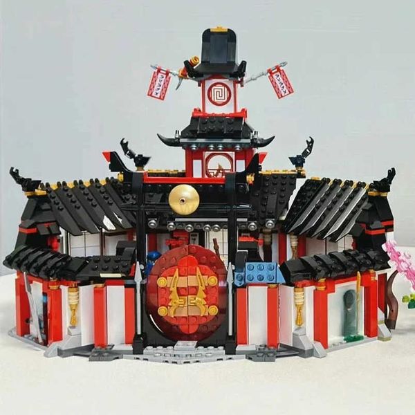 1132pcs Training Hall Red House Monastery of Spinjitzu Building Blocks Toys M250930