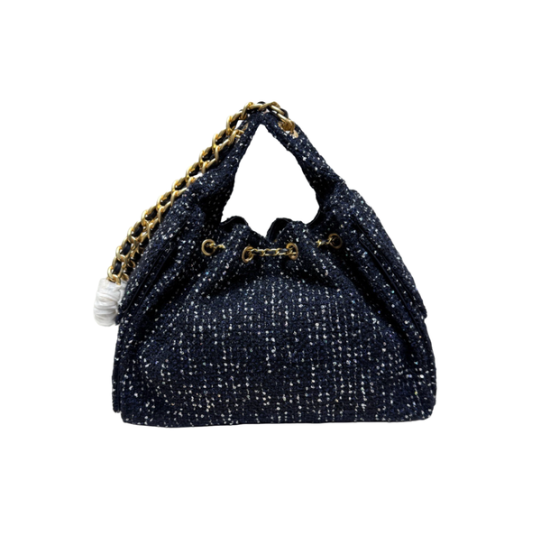 

High Quality woman handbag Shoulder bags brand designer fashion famous design lady purse 30x26x14cm suede leather, Blue tweed