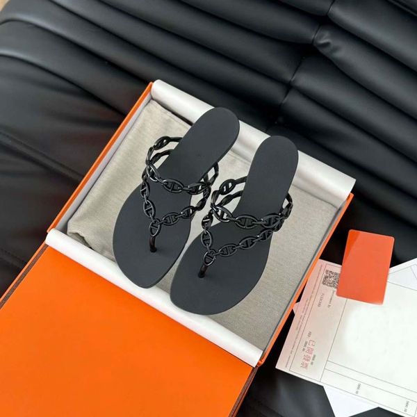 

Designer Sandals Women's Designer Slippers Summer Beach Fashion Flip Flops Leather flat slippers Ladies Outdoor Slippers Classic Multicolored Slippers Size 35-41, Sky blue