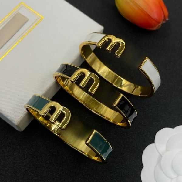 

Designer Bracelet Glaze Drip Metal Hollow Bracelet Luxury Jewelry Designer Women's Men's Stainless Steel Bracelet Adjustable Opening