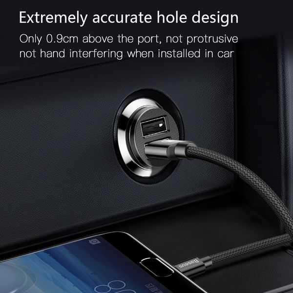 Baseus Mini USB Car Charger For Mobile Phone Tablet GPS 3.1A Fast 2025 Car-Charger Dual Adapter in