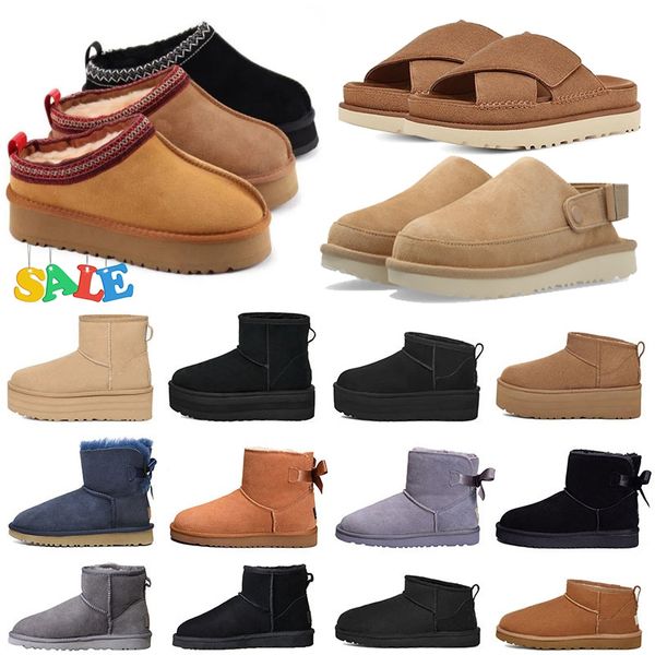 

slippers tazz slides women platform tasman sandal famous goldenstar clog room house shoes woman tasmans claquette fur ultra mini boots winter taz tazer ankle bootes, Sunny yellow