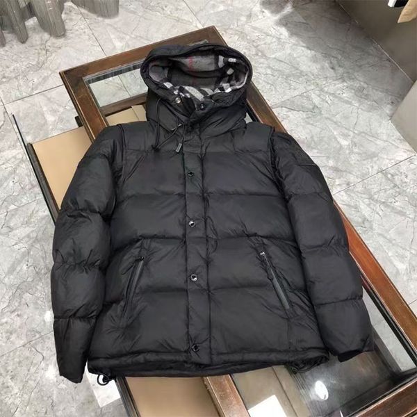 

Designer Jacket Winter new Mens Designer Coat fashion Hooded Jacket thick down Jacket Men's and Women's Windbreaker thick Windproof warm down Jacket., Black