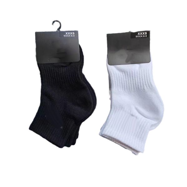 

designer socks mens socks medium length high top towel bottom Children and teenagers sports socks, Black-middle