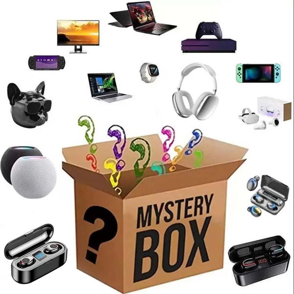 Lucky Mystery Box Random sending High-quality Wireless Headphone Bluetooth Earbuds Wireless charger Items 100% Surprise Christmas Gift New Year Surprise Gifts boxs