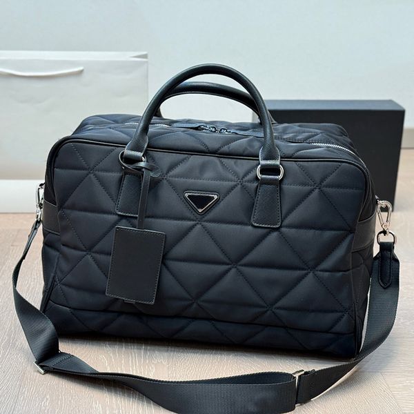

Designer bag Nylon briefcase Classic Travel luggage for women men Large capacity High Quality Handbag Totes shoulder Bags mens womens Boston Bag Crossbody Bag 42m, Black