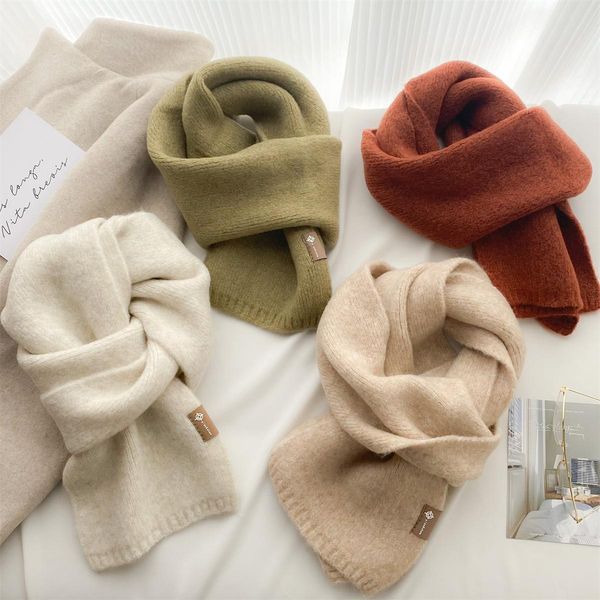 

1-479 Women's Soft Waxy Knitted Cashmere Neck Warmer for Autumn & Winter