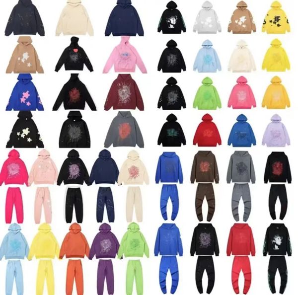 

Top quality spider hoodie Fashion Young Thug 55555 Pant Men Women Spider Tracksuit Net Sweatshirt Trend Designer Sweatshirts Pullovers Soider Hoodie, Gold