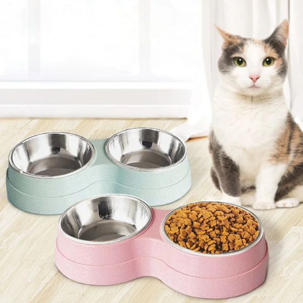 140225 The bottom of the bowl is equipped with a gravity sensing device, which automatically supports the cat when it is knocked over, preventing food from spilling