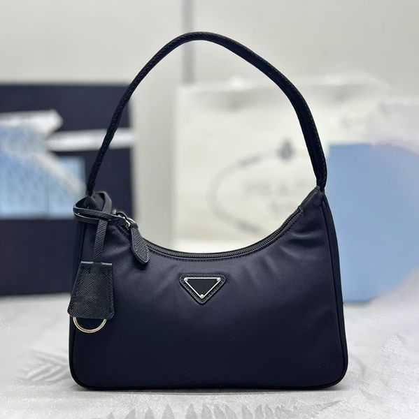 

Designer Bag Shoulder Bag Wallet Luxury Bag Nylon Re-Edition 2000 Hobo bag Black Classic Underarm Bag High Quality Handbag Triangle Label Purses Summer Mini Bag Best, # 4 22cm