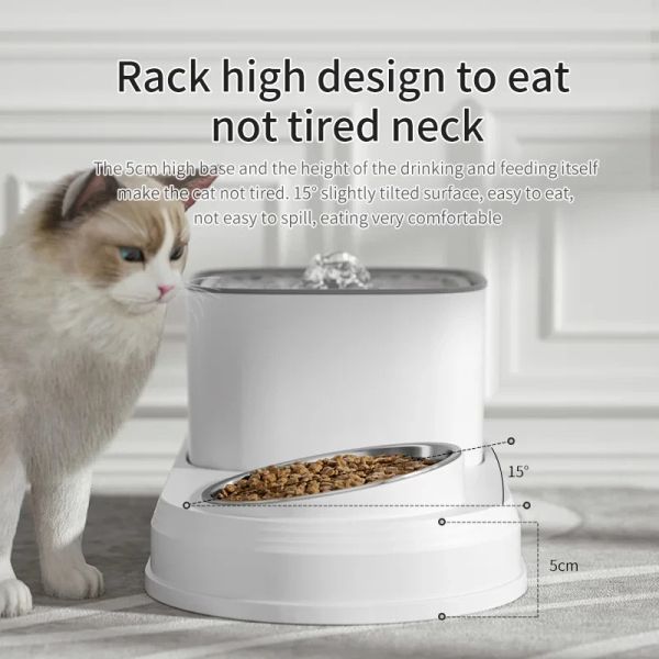 140215 Equipped with automatic mixing function, it mixes food regularly to avoid clumping and ensure that every meal of the cat is fresh and delicious.