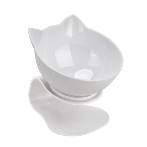 144678 The bottom of the bowl is equipped with a gravity sensing device, which automatically supports the cat when it is knocked over, preventing food from spilling