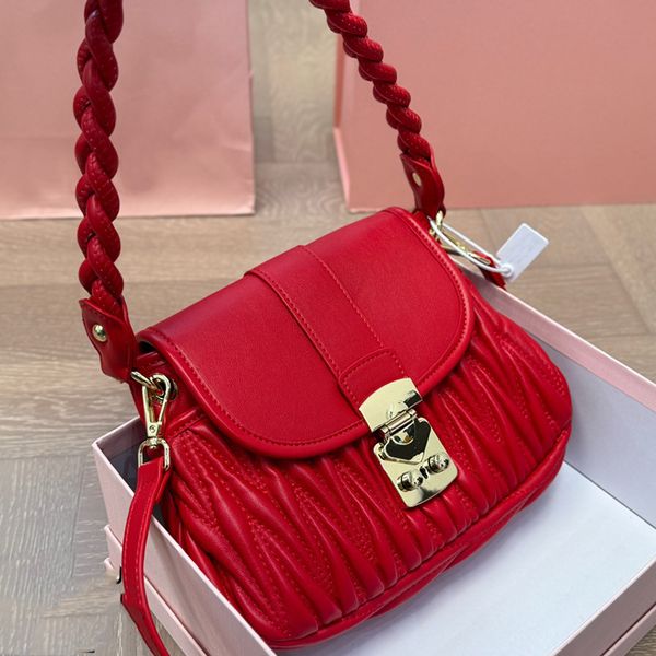 

Designers bags Women Luxurys Leather Shoulder Bags Retro bag Classic Armpit bag Handbags Tote Crossbody Zip Closure Women Hobo Fortune Bag Messenger bag 24m, Red