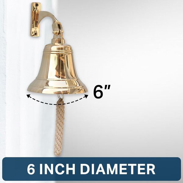 

Custom Book Brass Ship Bell Polished Nautical, Heavy Duty Polished Brass Bell, Brass Maritime Duty Watch Ships Bell by The Metal Magician