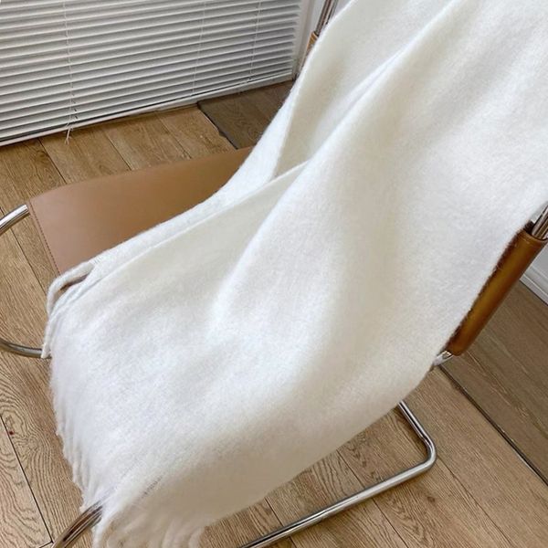 

New thickened warm mohair scarf --80709