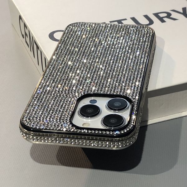 Luxury Full Shinny Gradient Color Crystal Glitter Diamond Bling Sparkle Case Full Body Protection Shockproof Cover for iPhone 16 15 14 13 12 11 Pro Max XR XS 8 7 Plus