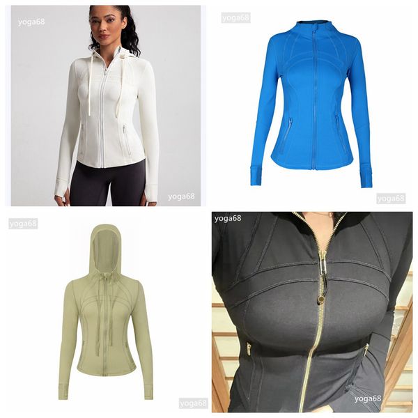 

Yoga Jacket Gold zipper Women Define Hooded jacket Workout Sport Coat Fitness Jacket Sports Quick Dry Activewear Top Solid Zip Up Sweatshirt Sportwear Hot Sell, Define 28