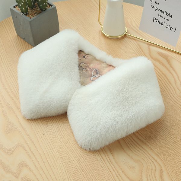 

Woolen collar otter rabbit fur square collar scarf --81074