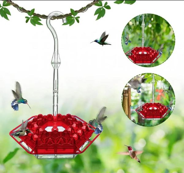 

Sleek Hummingbird Feeder with Perch and Built-In Ant Moat for Safe Drinking Experience