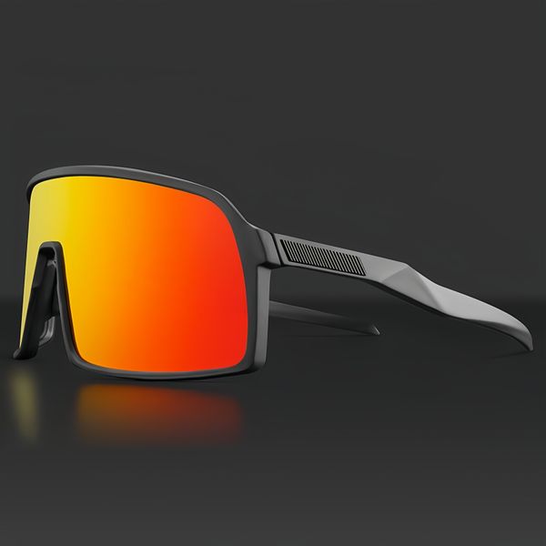 

Large Square Frame Outdoor Sunglasses UV400 Protection Polarized Eyewear Cycling Running Sports Sunglasses Goggles for Men Women