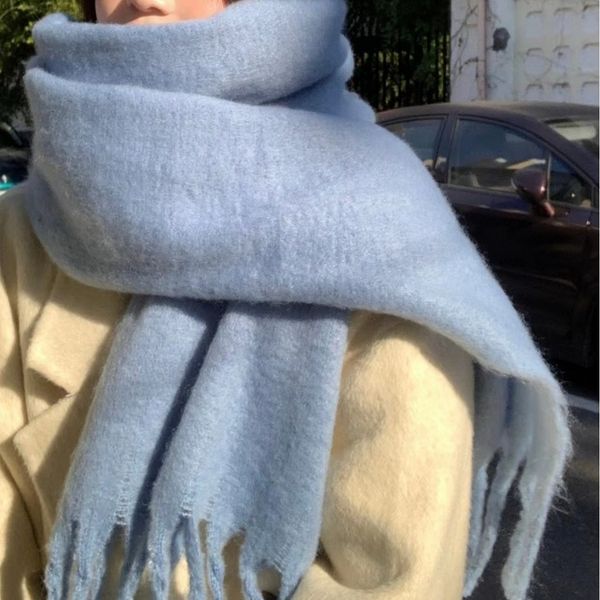 

Extended imitation cashmere thick scarf --801955