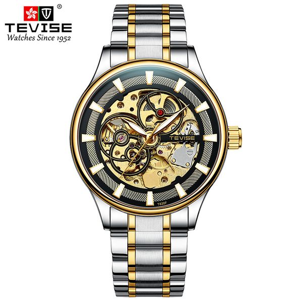 

TEVISE Watch Men Luminous Day and Night Star Mechanical Watch, High-end Stylish Waterproof Wristwatch T021-T820F, T021-2