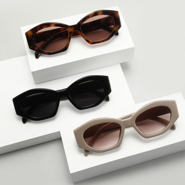 

European and American style retro cat eye sunglasses with a high-end feel for outdoor sun protection and UV resistance, 2025 new female sunglasses