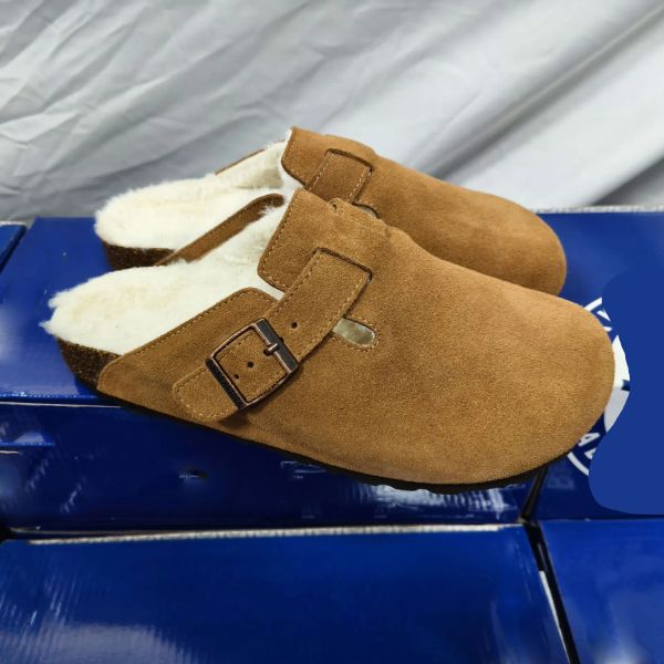

Clogs Designer Sandals Men's and Women's Slippers Cork Flat Shoes Fashion Winter Summer Spring and Autumn Four Seasons Genuine Leather Slippers Beach Casual Shoes, #11